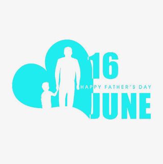 父亲节精美插画免抠