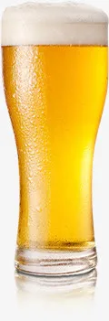 黄色高清啤酒装饰免抠