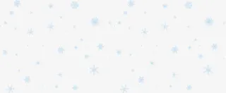 飞舞蓝色雪花免抠
