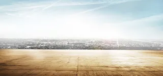 蓝色大气城市建筑数码家电海报banner高清