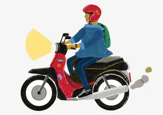 骑摩托的人免抠