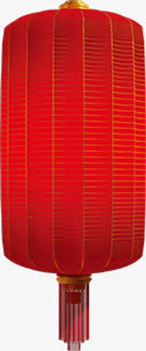 红色灯笼折扇文化宣传免抠