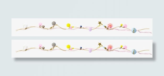 手工饰物绳条边框装饰条元素免抠