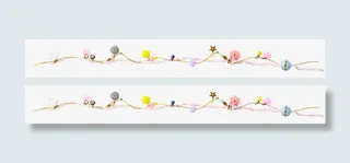 手工饰物绳条边框装饰条元素免抠