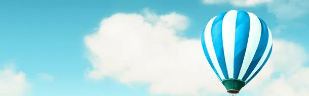 蓝天气球免抠
