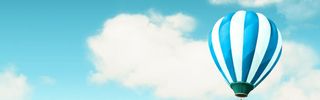蓝天气球免抠