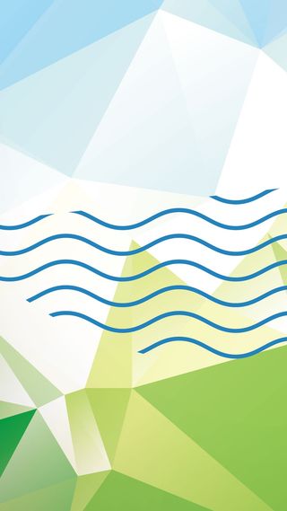 蓝绿几何渐变H5背景高清