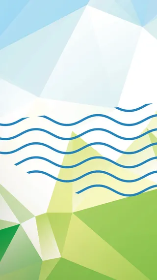 蓝绿几何渐变H5背景高清