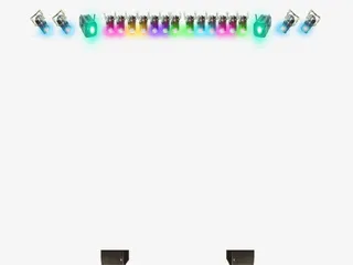 五彩霓虹照射灯免抠