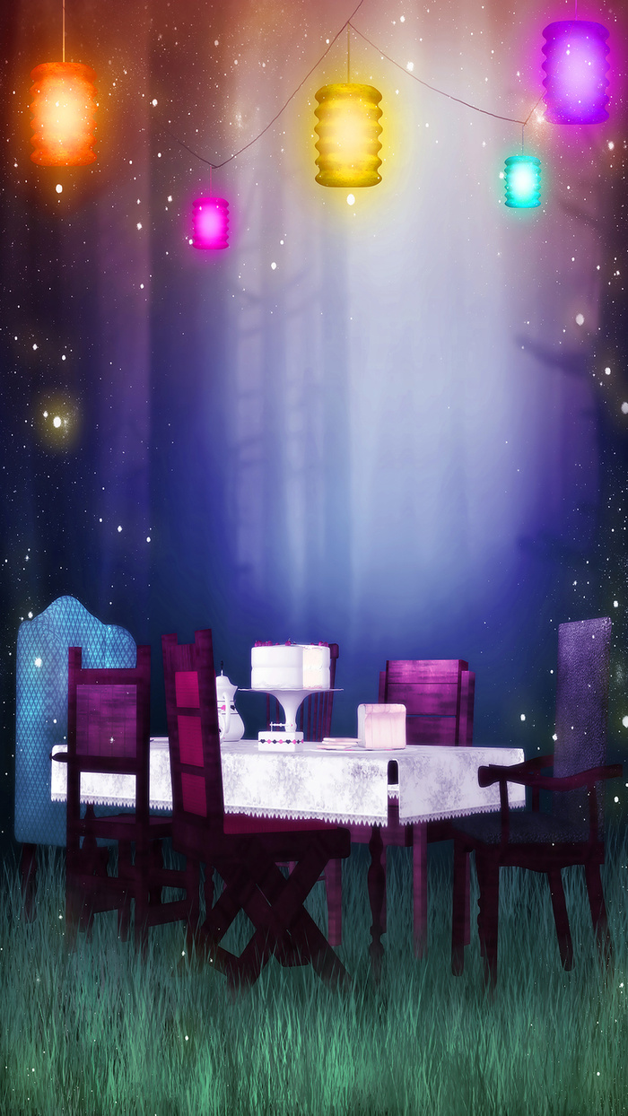 温馨聚会H5背景高清