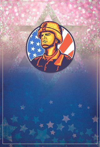 五一劳动节卡通工人海报背景高清