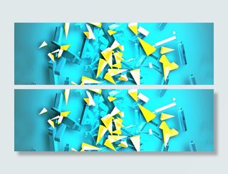 淘宝绿色促销碎片背景高清