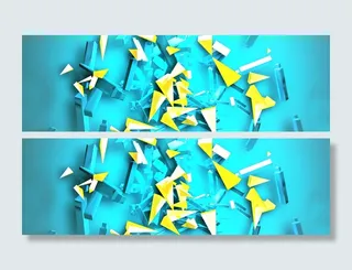 淘宝绿色促销碎片背景高清