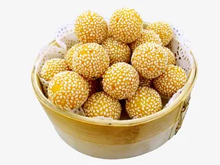 芝麻酥软薯球免抠