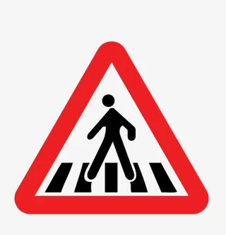 斑马线标识免抠