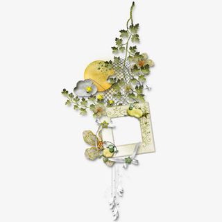 青藤圣诞节挂件免抠