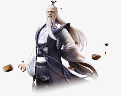 古风武侠仙侠道士袍老者免抠
