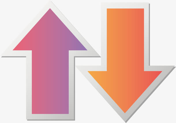 上下对比箭头免抠