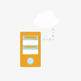 矢量卡通扁平化科技云同步装饰免抠