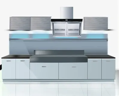 现代简约厨房设计免抠