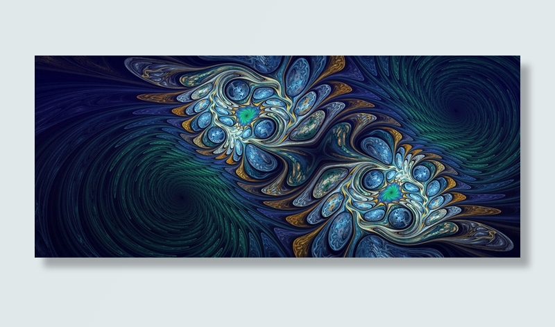 孔雀羽毛炫光背景图高清