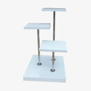 四层木质展台免抠