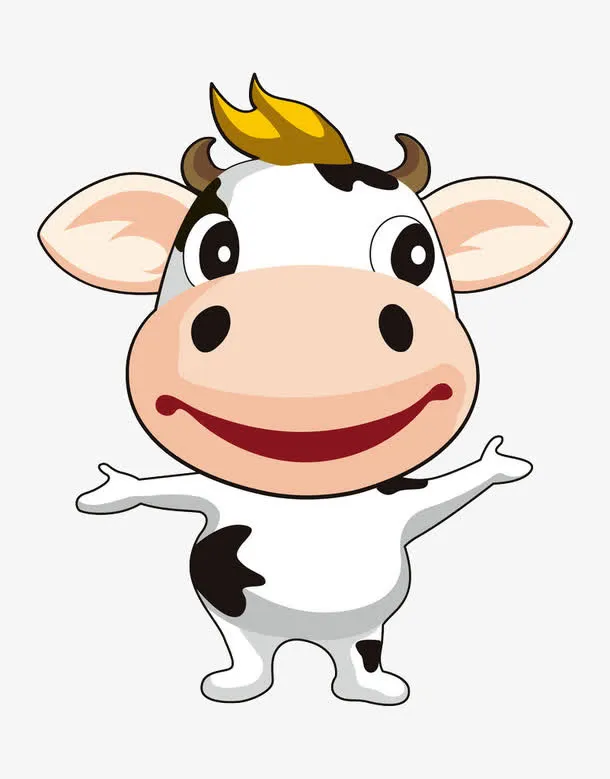 可爱小牛免抠