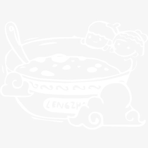 白色卡通腊八装饰设计图免抠