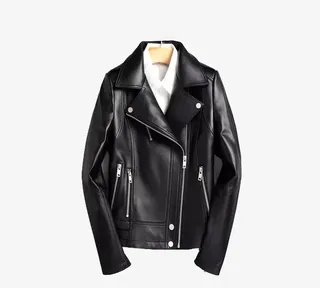 黑色真皮皮衣PNG免抠