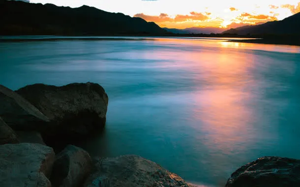 西藏拉萨河风景六免抠