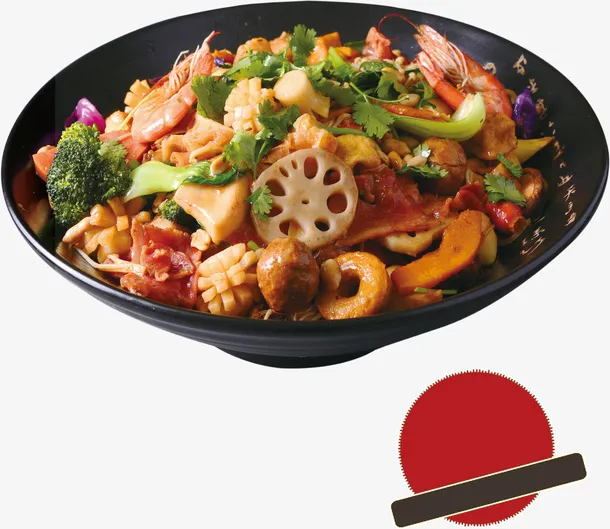 冒菜麻辣烫火锅png免抠