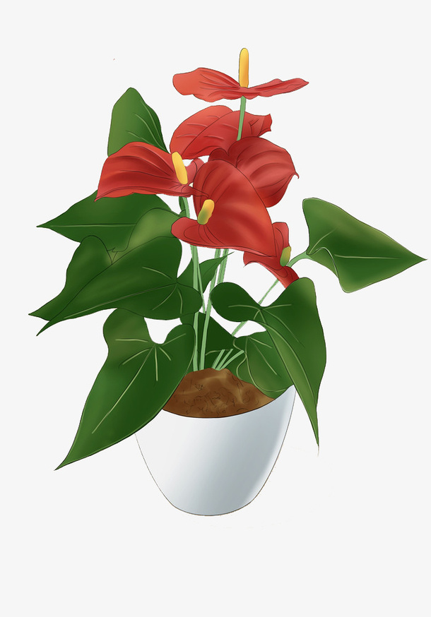 红色一帆风顺免抠