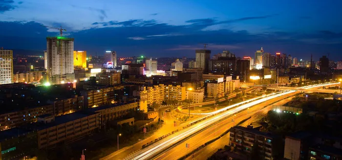 城市夜景海报素材高清