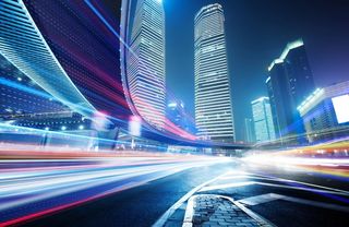 城市，隧道，科技感，未来高清