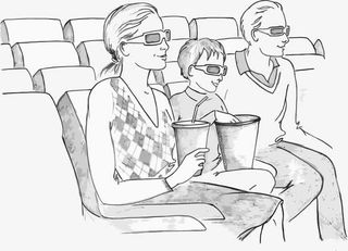 看电影png元素免抠