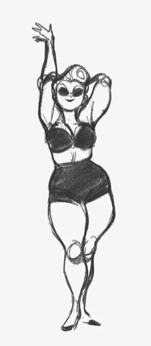 卡通胖女孩免抠