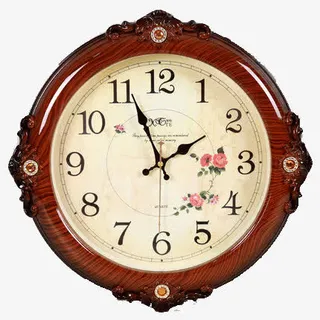 欧式闹钟实物图免抠