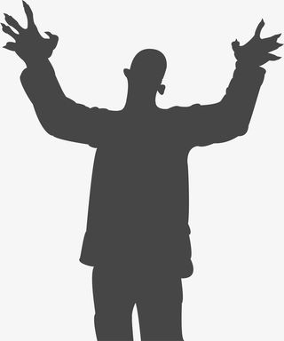 黑色僵尸小人免抠