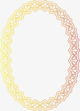 手绘欧风边框免抠