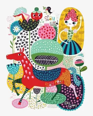 森林里的女孩免抠