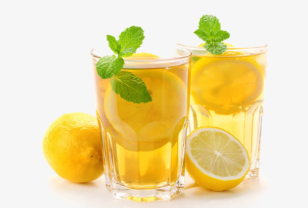 清新柠檬茶免抠