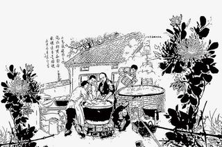 做粉条手艺插画免抠