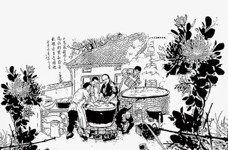 做粉条手艺插画免抠