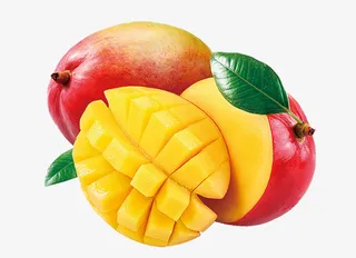 黄色的芒果果实免抠