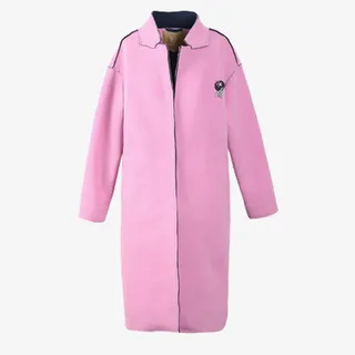 立领毛呢外套免抠