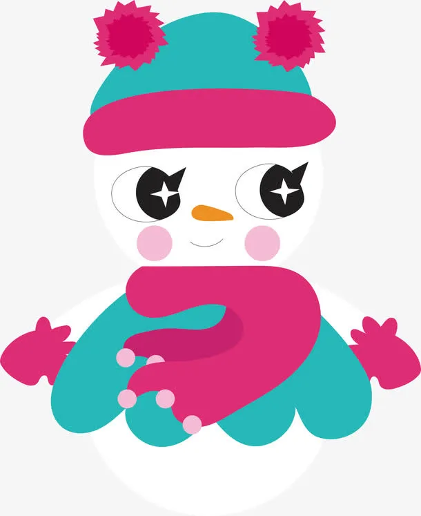 漂亮雪人免抠