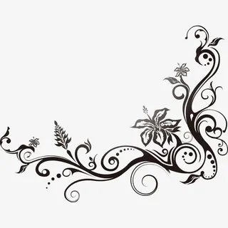 欧式黑色树枝装饰免抠