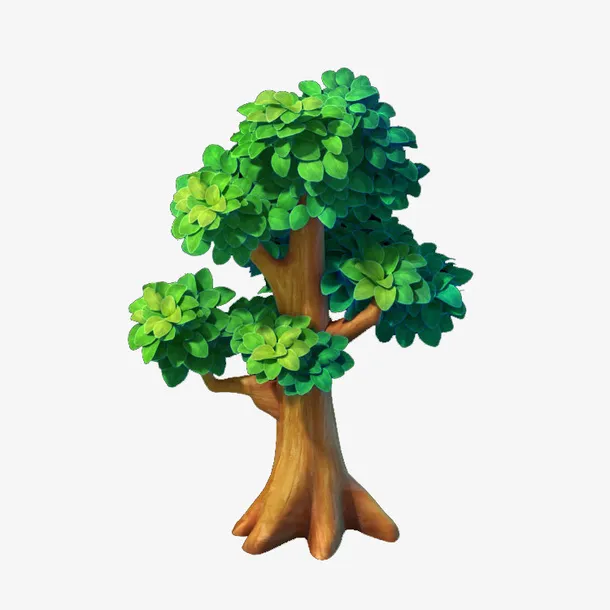 漂亮的游戏树免抠