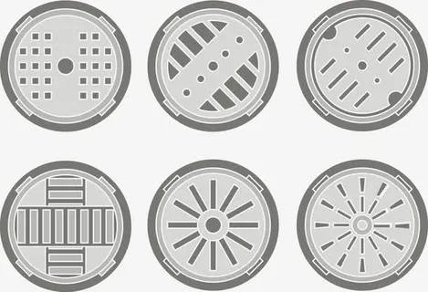 矢量井盖免抠