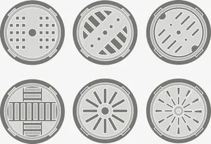矢量井盖免抠